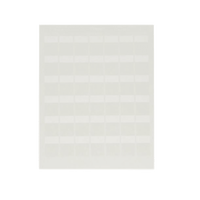 Hojas con 1000 Etiquetas Auto-Laminadas para Impresora Láser/Inyección de Tinta, para Cables de 4.1 a 6.6 mm (0.16 a 0.26 pulgadas) de Diámetro, Color Blanco
