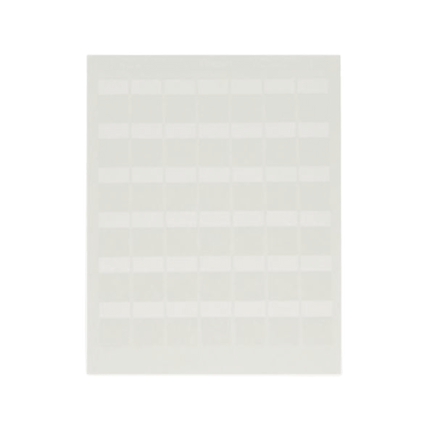 Hojas con 1000 Etiquetas Auto-Laminadas para Impresora Láser/Inyección de Tinta, para Cables de 4.1 a 6.6 mm (0.16 a 0.26 pulgadas) de Diámetro, Color Blanco