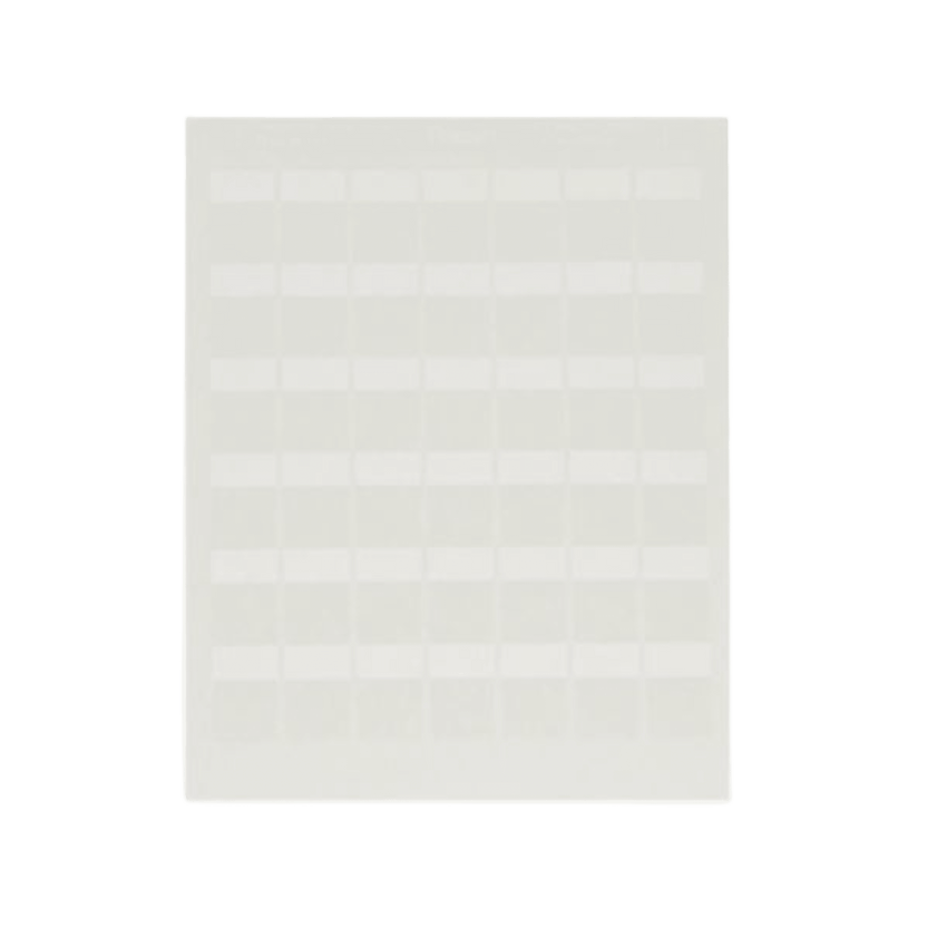 Hojas con 1000 Etiquetas Auto-Laminadas para Impresora Láser/Inyección de Tinta, para Cables de 4.1 a 6.6 mm (0.16 a 0.26 pulgadas) de Diámetro, Color Blanco