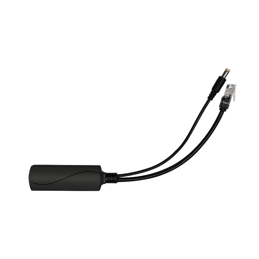 Splitter PoE / IEEE 802.3af/at / 30W / Puerto Gigabit / Salida DC 12V 2A / Indicadores LED / 95x26x20 mm (3.74x1.02x0.79 in)