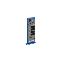 Pantalla Principal de Guía de Estacionamiento / 4 Módulos / Mensaje de Bienvenida / Uso con Aplicación de Guía de Estacionamiento