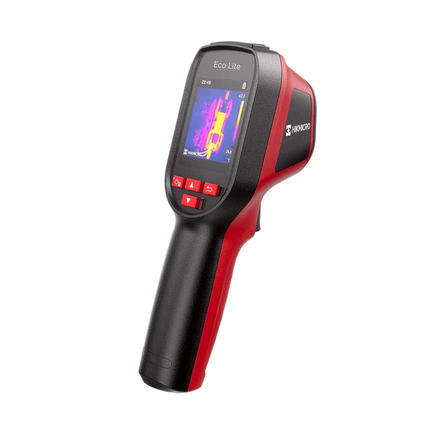 Cámara Térmica Eco Lite / Detector de 96 × 96 Píxeles / Medición de -20 °C a 550 °C / Autonomía 14 Horas / Diseño Compacto IP54 / Ideal para Hogar