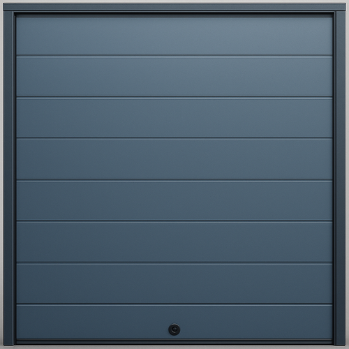 Puerta D / Garage D / Alta Calidad / Linea Central / Color GRIS /  acabdo DELUXE / 18X9 pies / AISLADA / Estilo Americana.