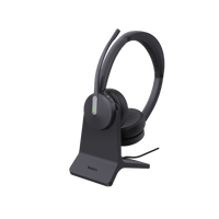 Diadema Inalambrica BH70 Dual con Stand de Carga de Yealink Certificada para Microsoft Teams con Acoustic Shield