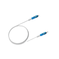 Cable de Fibra Óptica POF Monomodo / Conectores SC/UPC - SC/UPC / Interior / Fibra G.657A2 / Cobre 26 AWG / 20M