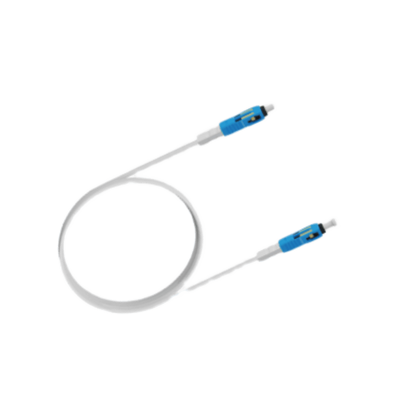 Cable de Fibra Óptica POF Monomodo / Conectores SC/UPC - SC/UPC / Interior / Fibra G.657A2 / Cobre 26 AWG / 20M