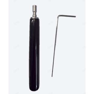Juego de Llaves Allen de Mantenimiento para Gabinetes de Perfil de Aluminio Exterior / 10 Piezas / Llave Allen en Forma de L H2 / Manija Movible Recubierta de Goma / Acero Inoxidable 304