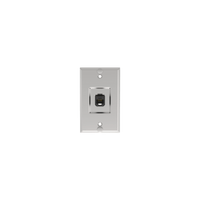 Placa de Pared Telefónica, Salida de 1 Puerto Keystone, Con Jack Cat5e Estilo TP, de Acero Inoxidable