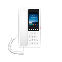 Teléfono IP Wi-Fi Hotelero con PoE, Puerto USB de Carga y Pantalla LCD de 3.5"