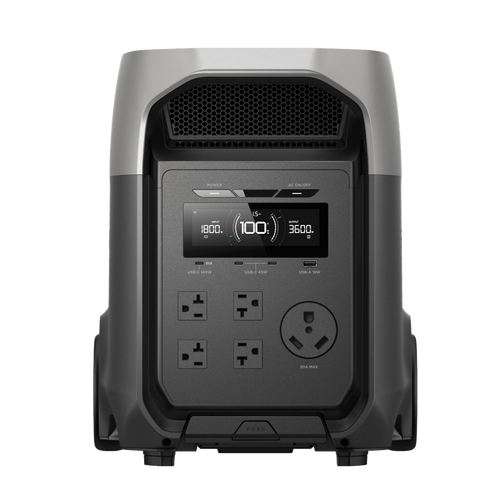 Estación de Energía Portátil EcoFlow DELTA 3 ULTRA, 3072Wh, Batería LiFePO4, Salida 3600W (Surge 7200W)