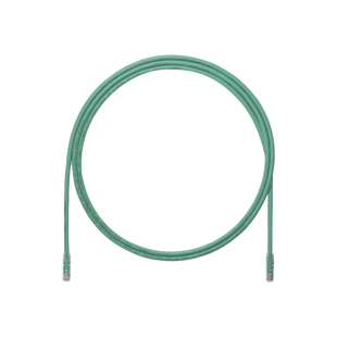 Cable de Parcheo UTP, Cat6A, 24 AWG, CM, Color Verde, 0.61 Metros (2 Pies)
