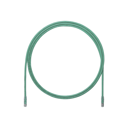 Cable de Parcheo UTP, Cat6A, 24 AWG, CM, Color Verde, 0.61 Metros (2 Pies)