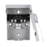 Interruptor de seguridad 2x60Amp. Nema 3R, Sin Portafusible