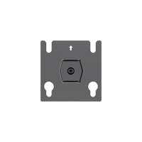 Accesorio - Placa Adaptadora para Panel LED 20 x 20.5 mm | Dimensiones 64 x 64 x 2 mm | Diámetro de Orificio Ø10.3 mm | Separación de Orificios 40 mm.