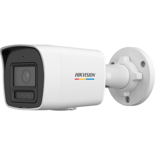 [Dual Light + ColorVu] Bala IP 4 Megapixel / Lente 2.8 mm / 30 mts IR + 30 mts Luz Blanca / Micrófono Integrado / ACUSENSE Lite / Exterior IP67 / dWDR / PoE / Micro SD