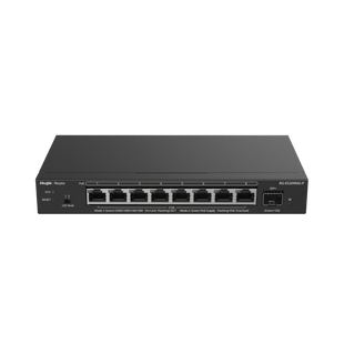 Switch Administrable Capa 2 con PoE++ Multi-Gigabit, 8 puertos 2.5Gb y 1 SFP+ 10G, hasta 130w estándar 802.3bt