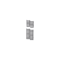 Kit de Dedos Para Administración de Cables en Gabinetes FlexFusion™ Light, de 42 UR,  Dedos de 100 mm de Longitud, Color Negro