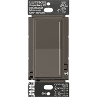 (RadioRa3) Atenuador táctil Sunnata Dimmer PRO color trufa, requiere cable neutro / soporta 250W LED