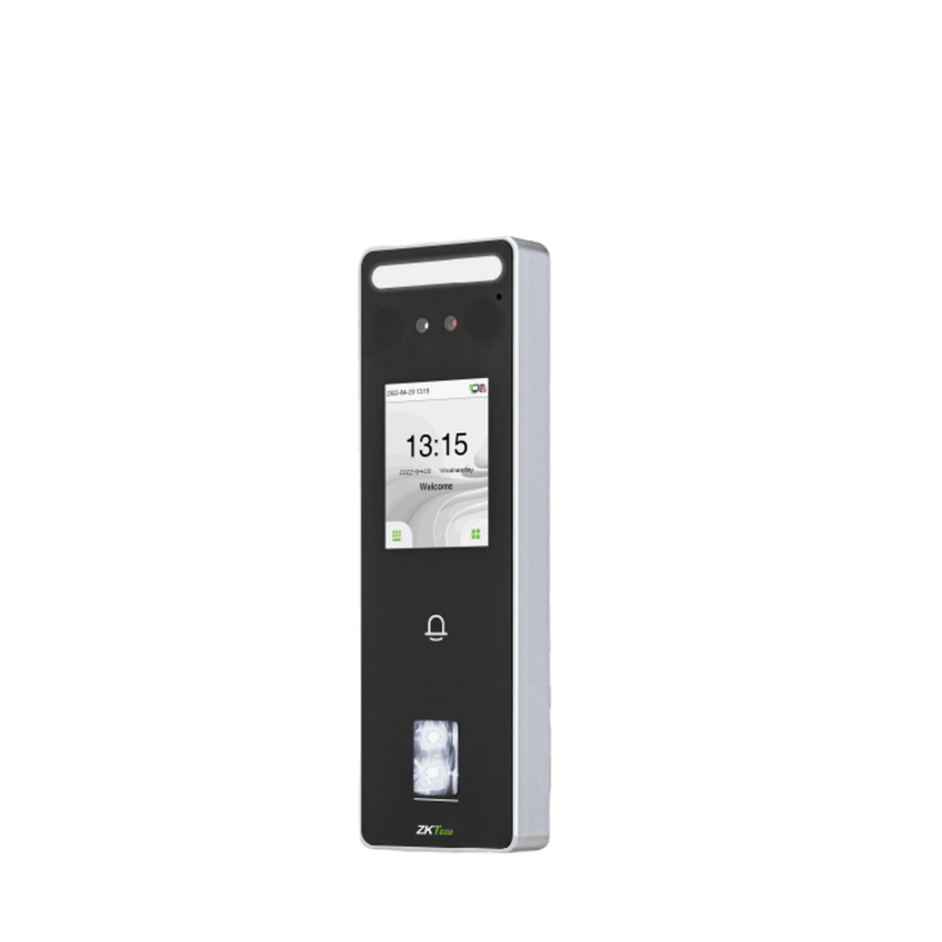 Terminal Biom�trica Facial / 500 Rostros 3,000 Huellas / Pantalla 2.4" / IP65 / ADMS / ZKBio Zlink