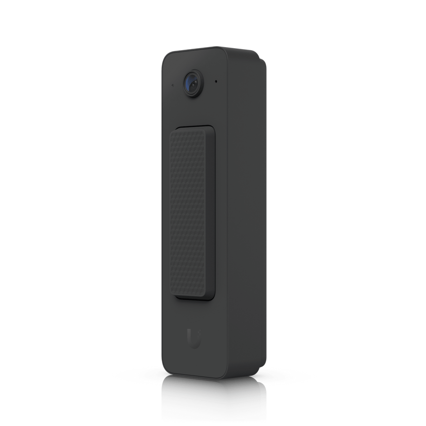 UVC Doorbell Lite – Videoportero Compacto 5 MP PoE con Visión Nocturna IR, Audio Bidireccional y Diseño Resistente al Clima, Color Negro
