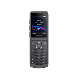 Teléfono IP Wi-Fi Portátil / Pantalla Color 2.4" 240x320 / Wi-Fi 6 Dual-Banda / Bluetooth 5.0 / Batería 3000mAh 13h Talk / Video H.264 4CIF / Resistencia Caídas 1.8m (5.9 ft) / Conferencia 6 Vías / USB Type-C