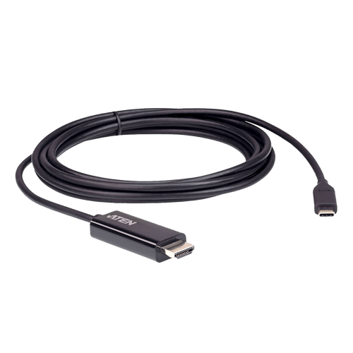 Convertidor USB-C a HDMI | Resolución 4K | Compatible Thunderbolt 3 | Plug and Play Sin Drivers | Soporta Windows, Mac OS y Android | Conectividad 2.7 Metros