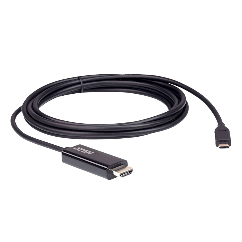 Convertidor USB-C a HDMI | Resolución 4K | Compatible Thunderbolt 3 | Plug and Play Sin Drivers | Soporta Windows, Mac OS y Android | Conectividad 2.7 Metros