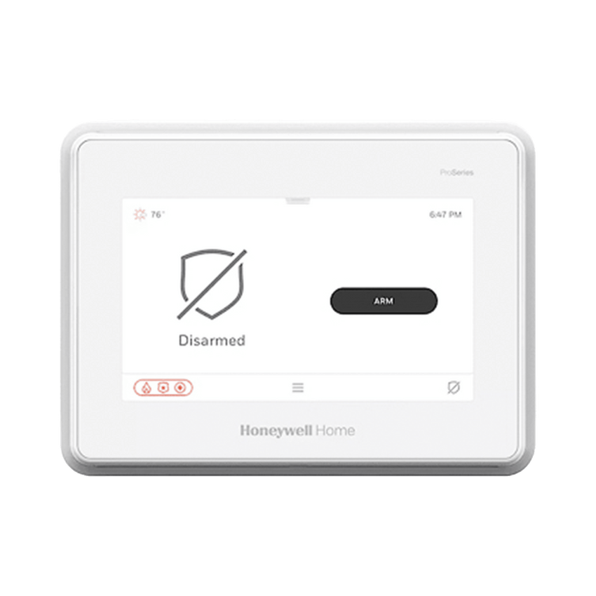 Sistema de Alarma con Pantalla Touch de 7" Compatible con sensores Inalambricos DSC, Bosh, 2GIG,ITI y Serie 5800 agregando el modulo PROTAKEOVR1
