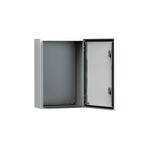 Gabinete de Uso Exterior MAS 600 x 800 x 300 mm NEMA 4/12/13; IP66; IK10 de Acero Dulce 1.5 mm con Platina de Montaje Incluida Color Gris Claro