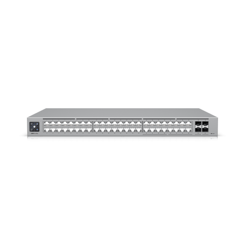 UniFi Switch Pro Max 48 – Switch Capa 3 con 48 Puertos (16 × 2.5 GbE y 32 × 1 GbE), 4 Puertos SFP+ 10G y Pantalla Informativa Integrada