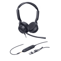 Diadema Alámbrica UH42 SE Dual de Yealink Certificada para Microsoft Teams con USB-C/A