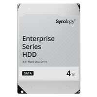 Disco Duro SATA de 3,5" Serie Plus / Capacidad 4TB / Interfaz SATA 6 GB/s / Tecnología CMR / MTBF de 1,2 Millón de Horas / Carga de Trabajo de 180 TB/año / Compatible con Synology DSM