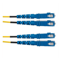 Jumper de Fibra Optica Monomodo 9/125 OS2, SC-SC Duplex, OFNR (Riser), Color Amarillo, 3 Metros