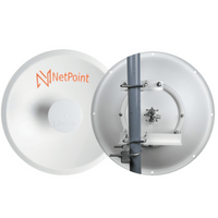 1 Antena Direccional Dual-Polaridad Alto Rendimiento / diámetro  de 39.6 cm / 4.9-7.2 GHz / Ganancia 27 dBi / SLANT de 45 ° o 90 °  / Conector N-Hembra / Montaje, jumpers y radomo incluidos.