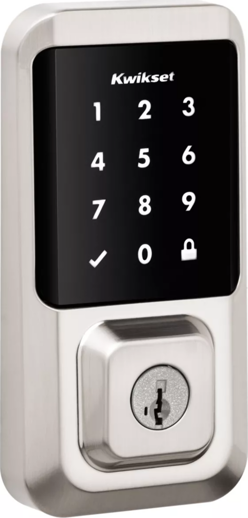 Cerradura Inteligente Touchscreen Halo Wi-Fi, SmartKey Security™, Control Remoto App, 250 Códigos Personalizados, Reversible, 4 Pilas AA, UL Certified