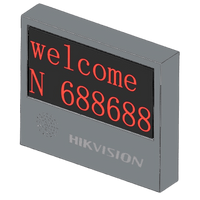 Pantalla LED Exterior de Entrada y Salida / 2 Líneas / 8 Caracteres / 2 Colores / Resolución 64x32 / IP54