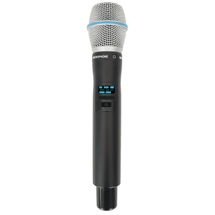 Micrófono Mano Inalámbrico EP-59H | Rango Frecuencia 470-510MHz, 540-590MHz, 640-690MHz, 807-830MHz | Potencia Salida ≥10dBm | Autonomía >10 Horas | Mute Automático por Caída | Display OLED | 7 Niveles Potencia Aju