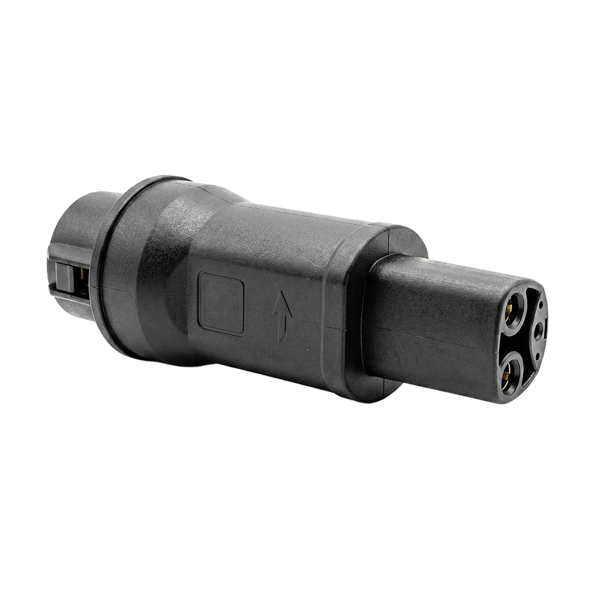 Adaptador de Conector EV / Entrada Tipo 1 (SAE J1772) / Salida NACS / 7 kW / 32 A / 220 V AC / Monof�sico / Uso Interior y Exterior