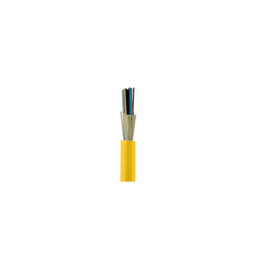 Cable de Fibra �ptica de 24 Hilos, Monomodo OS2 9/125, Interior, Tight Buffer 900um, No Conductiva (Diel�ctrica), OFNR (Riser), Precio Por Metro