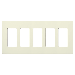 Placa de pared 3 espacios, color blanco, para atenuador (dimmer), switch ó control remoto PICO inalámbrico.
