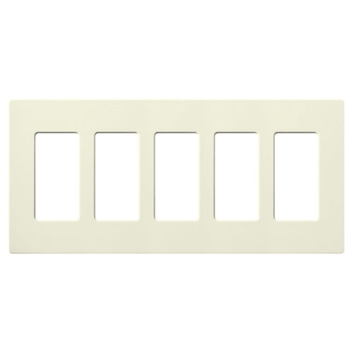 Placa de pared 3 espacios, color blanco, para atenuador (dimmer), switch ó control remoto PICO inalámbrico.