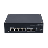 Switch Industrial con UPS / Administrable Gigabit / 3 Puertos Gigabit PoE+ (30 W) + 1 Puertos Gigabit PoE++ (90 W) / 2 Puertos SFP / 120 W Total / 48 a 57 VCD / Ideal para Proyectos / 300 Metros de Distancia
