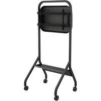 Carro Móvil para Pantalla Plana / 43" a 75"+ Displays / Altura Ajustable 49.8"-65.8" (126.5-167.1 cm) / Capacidad 150 lb (68 kg) / 4 Ruedas Dobles 4" (102 mm) / Gestión de Cableado Interno / Estructura Tubular / Incl