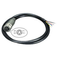 Cable de Alimentación de DC a M23 / Conector Hembra M23 de 5 Pines / Compatible con Switch Industrial M12 / Rango de Voltaje que Soporta 12 ~ 56V DC / Calibre 12 ~ 24 AWG