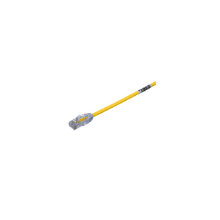 Cable de Parcheo UTP Cat6A, CM/LSZH, Diámetro Reducido (28AWG), Color Amarillo, 1.22 Metros (4 Pies)