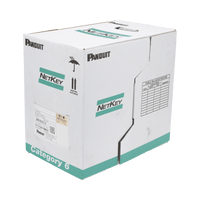 Bobina de cable UTP 305 m. de Cobre, NetKey, Azul, Categoría 5e (24 AWG), PVC (CM), de 4 pares