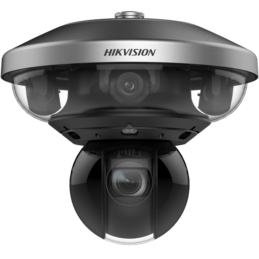 PanoVu Series / 1 PTZ 40X Zoom (4 Megapixel) + 4 Lentes 2.8 mm (360° / 32 Megapixel) / Posicionamiento 3D / Autoseguimiento 3.0 / Deep Learning / IP67 / IK10 / WDR 120 dB / Micro SD