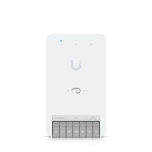 Centro de Control de Acceso Compacto Ubiquiti UniFi / Terminal de Bloqueo 12V / Entradas Adicionales Sensor y Botón / Alimentación PoE++ / Conexión para Dos Lectores o Cámaras / Uso Interior