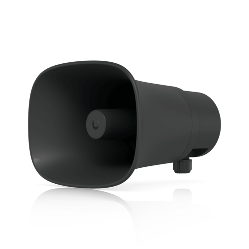 UniFi Protect AI Horn Speaker, Altavoz IP 120 dB, PoE+, Alerta AI Avanzada, Montaje Pared, Esquina y Poste, IP66, Color Negro