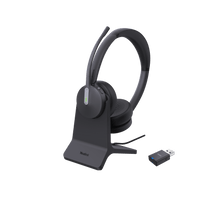 Diadema Inalámbrica WH64 Hybrid Dual de Yealink para Trabajo Multiplataforma con DECT y Bluetooth 5.2